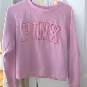 pink victoria secret sweatshirt